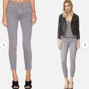 L'AGENCE Women's Margot High Rise Light Gray Skinny Jeans, size 30